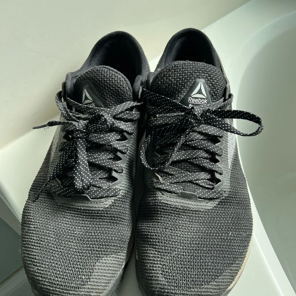 Men's sz 11 M Reebok Nano TEAMWORK Black Shoes Sneakers Crossfit Weight Lifting - Picture 2 of 6